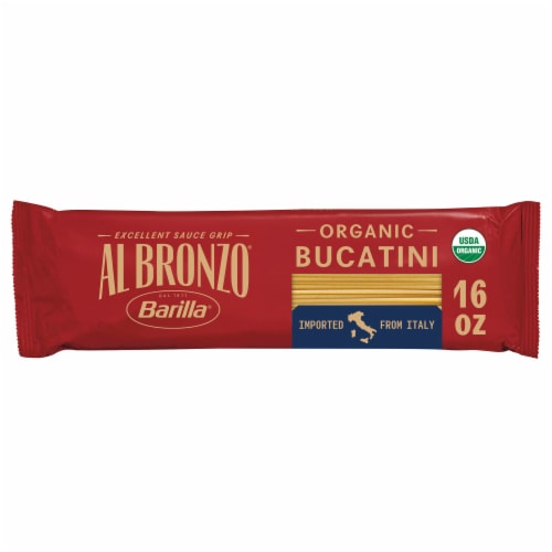 Al Bronzo by Barilla Organic Bucatini Pasta, Bronze Cut Pasta, Non GMO, Kosher