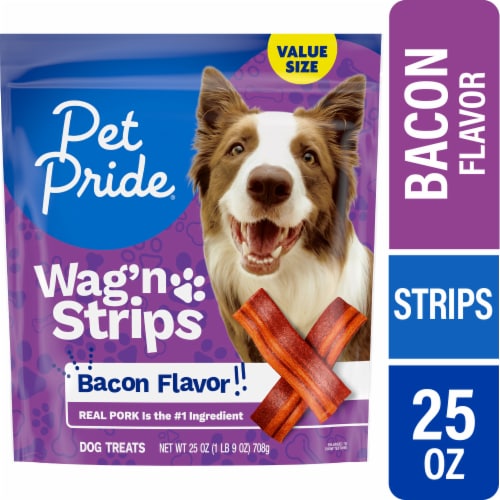 Pet Pride® Wag'n Strips Dog Treats Bacon Flavor Value Size
