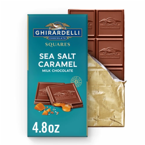 Sea Salt Caramel Milk Chocolate Squares Bar