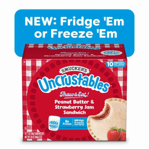 Smucker’s Uncrustables Peanut Butter & Strawberry Jam Sandwiches