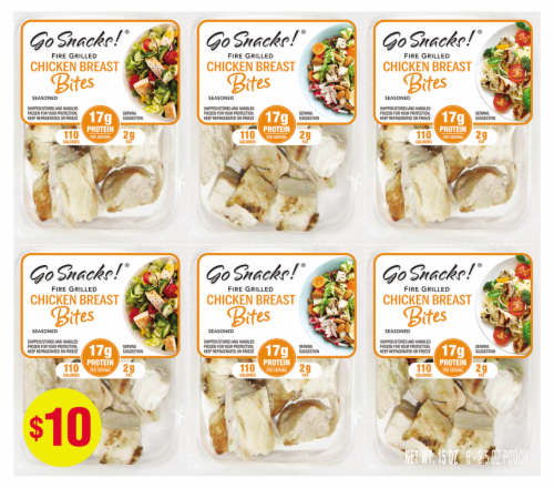 Go Snacks Fully Cooked Chicken Breast Bites 6pk