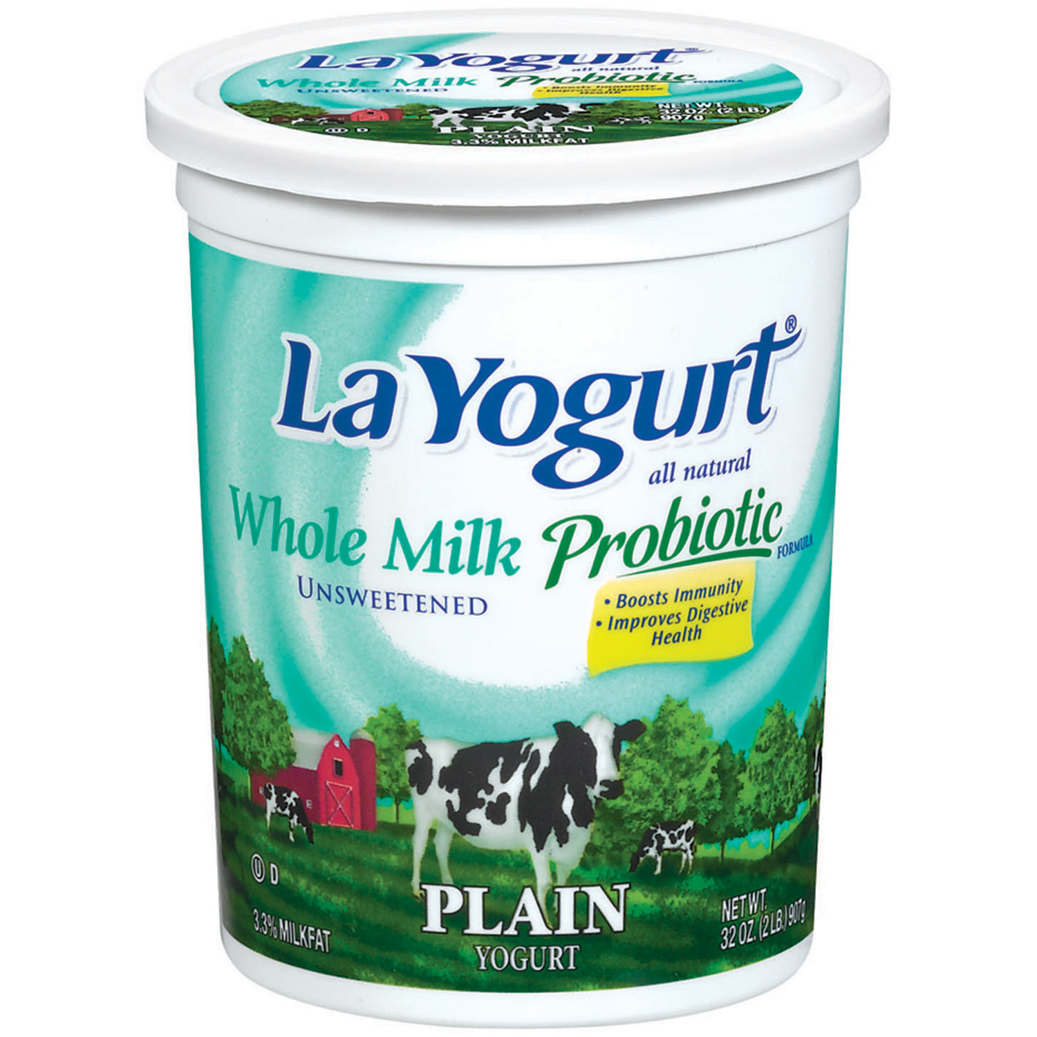 La Yogurt Whole Milk Probotic Yogurt 32 oz