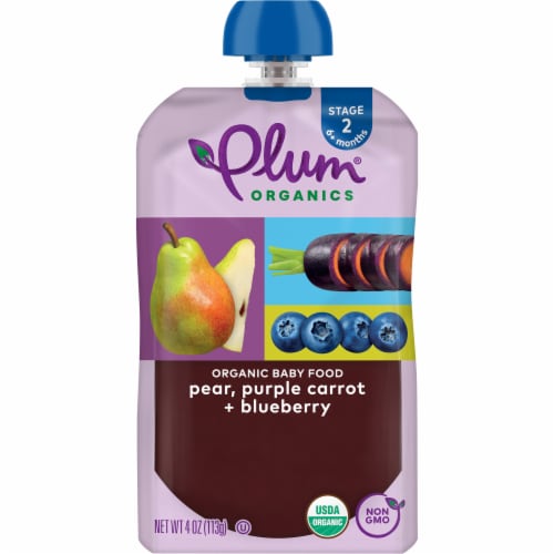 Plum Organics® Baby Food Stage 2 Pear Purple Carrot Blueberry