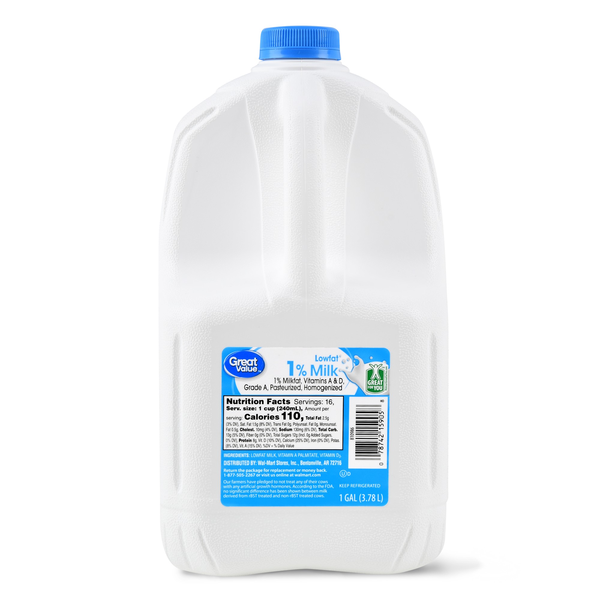 Great Value 1% Lowat Milk