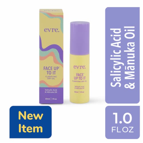 EVRE Face Up To It Clarifying Drying Oil Calms & Clears with Mānuka Cumin Seed & Salicylic Acid