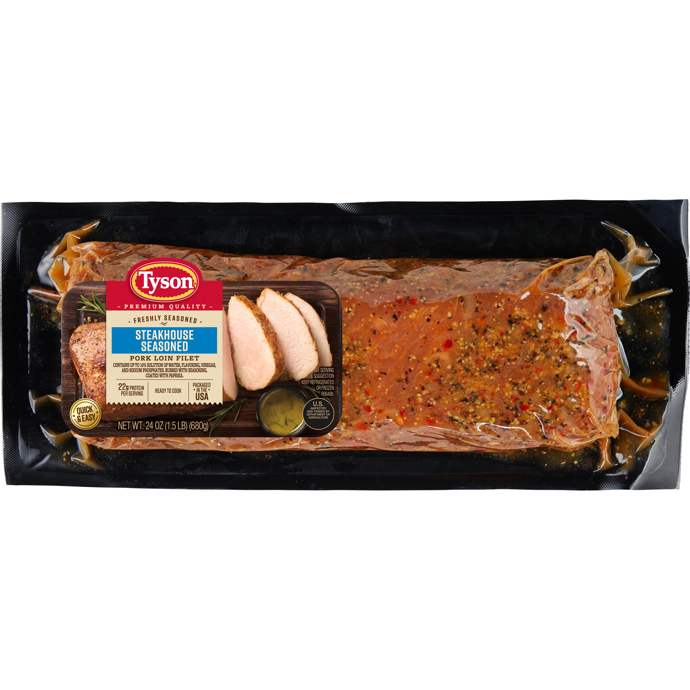 Tyson Seasoned Steakhouse Pork Loin Filet