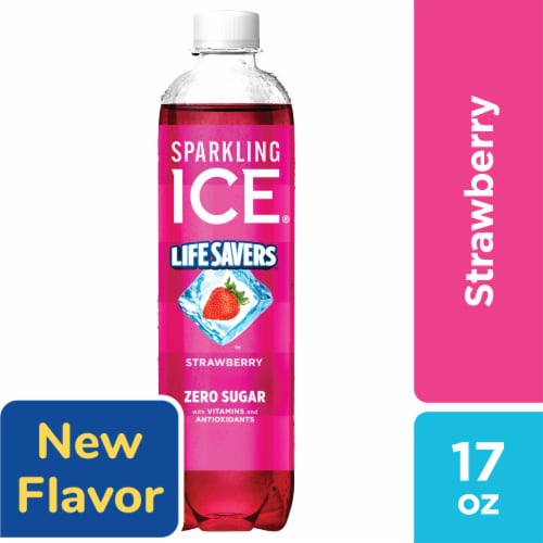 Sparkling Ice® Life Savers™ Zero Sugar Strawberry Sparkling Water Bottle
