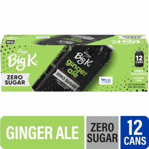 Big K® Ginger Ale Zero Sugar Caffeine Free Soda Cans