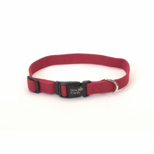 Coastal Pet Products New Earth Soy Adjustable Pet Collar -Cranberry