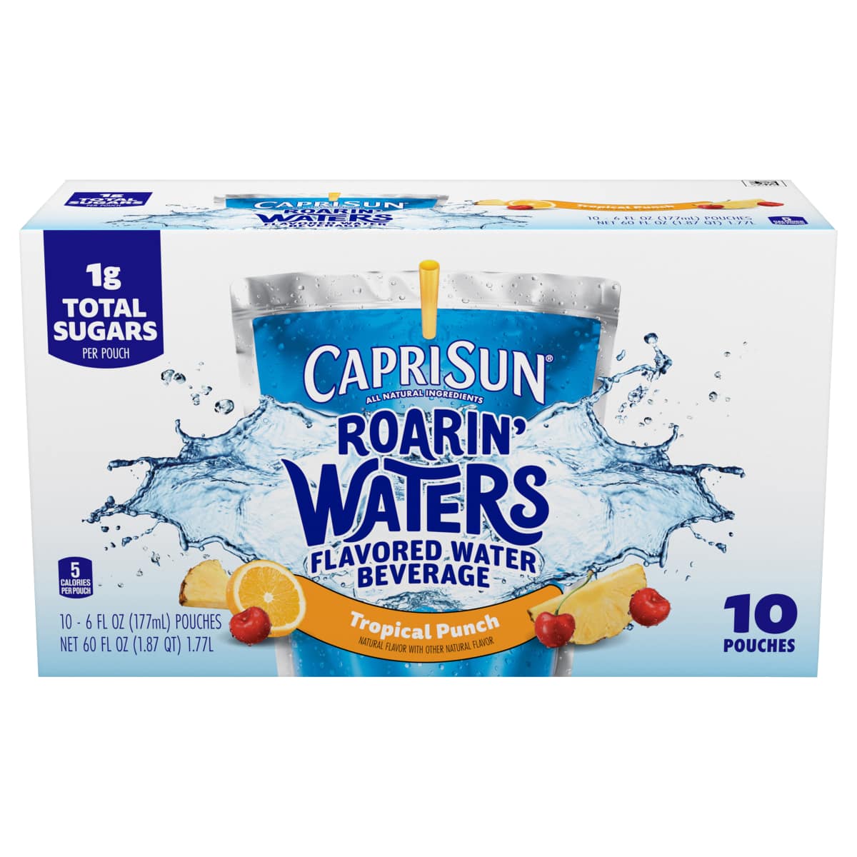 Roarin' Waters Tropical Punch Flavored with other natural flavor Water Beverage