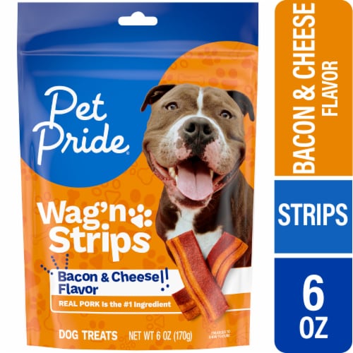 Pet Pride® Wag'n Strips Dog Treats Bacon and Cheese Flavor