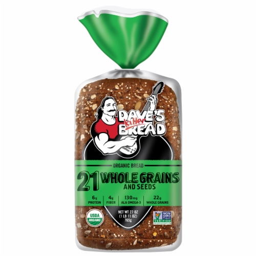 Dave's Killer Bread 21 Whole Grains and Seeds, Organic, 27 oz Loaf