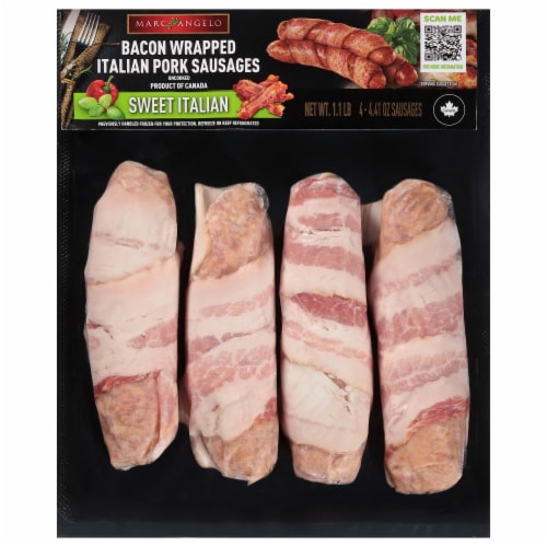 MarcAngelo Bacon Twister Sweet Italian Pork Jumbo Sausages