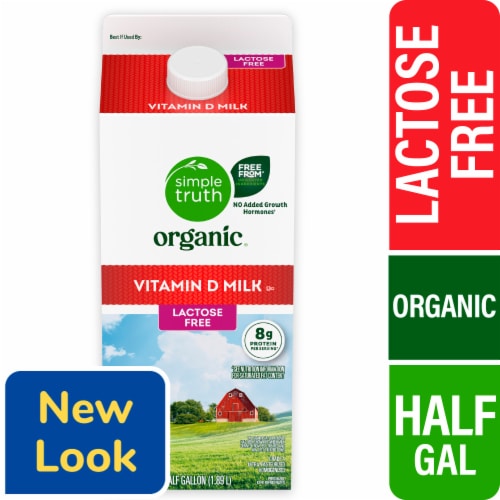 Simple Truth Organic® Lactose Free Vitamin D Whole Milk Half Gallon