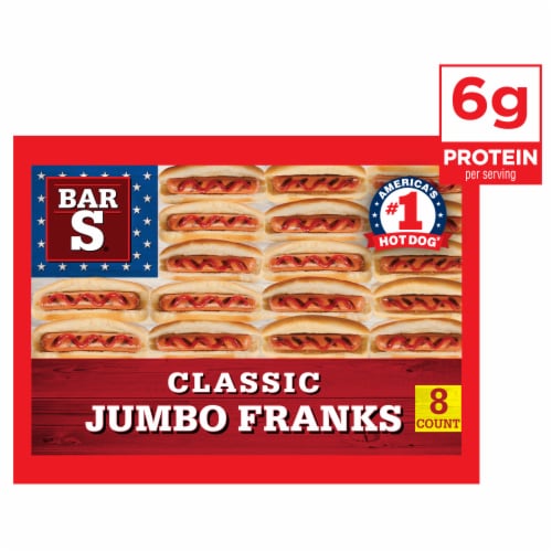 Bar-S Classic Jumbo Franks, 8-Count, 1 lb