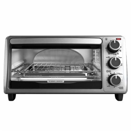 Black+Decker(R) 4-Slice Toaster Oven Silver No Size-New