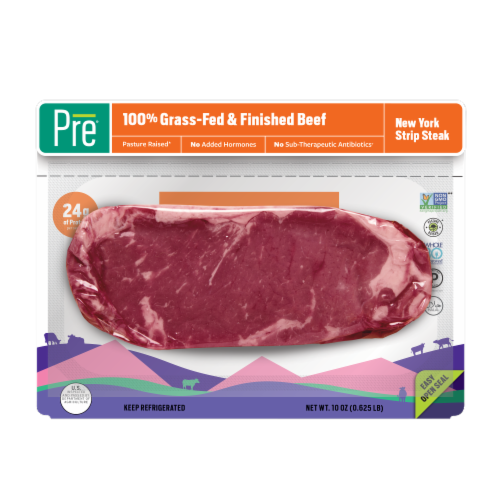 Pre® 100% Grass-Fed & Finished Beef New York Strip Steak