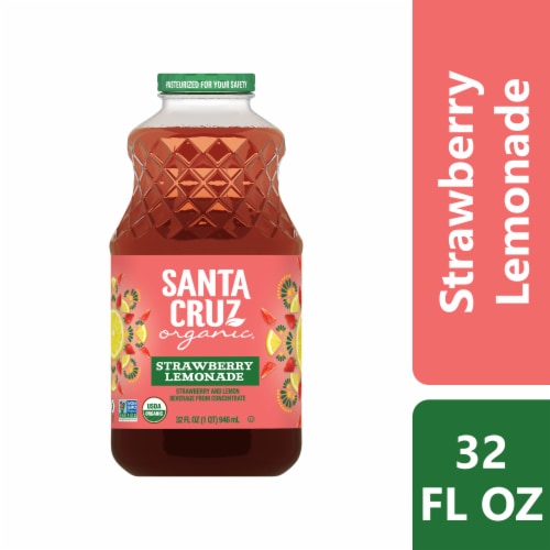 Santa Cruz Organic Strawberry Lemonade Beverage Bottle