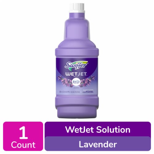 Swiffer Wet Jet Mop Refill Solution Wood Laminate Tile Floor Cleaner Lavender