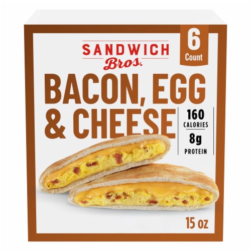 Sandwich Bros. Bacon, Egg & Cheese, Frozen Breakfast Sandwiches