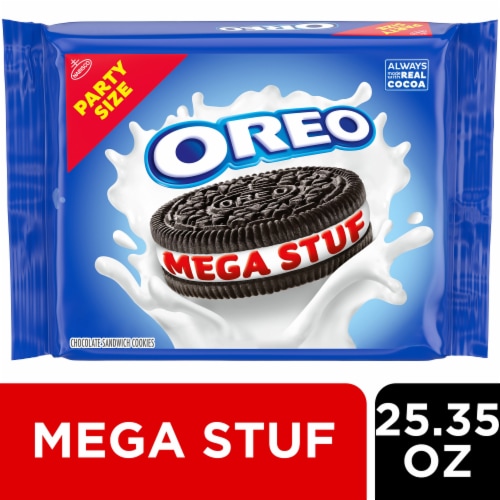 OREO Mega Stuf Chocolate Sandwich Cookies Party Size