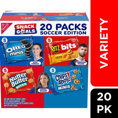 OREO CHIPS AHOY! Nutter Butter RITZ Bits Cookies & Crackers Variety Pack