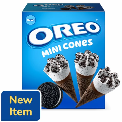 OREO Frozen Dairy Mini Dessert Cones, 6 Count