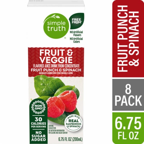 Simple Truth® Fruit Punch Spinach Kids Juice Boxes