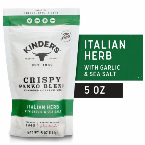 Kinder's® Italian Herb with Garlic & Sea Salt Crispy Panko Blend Seasoned Coating Mix
