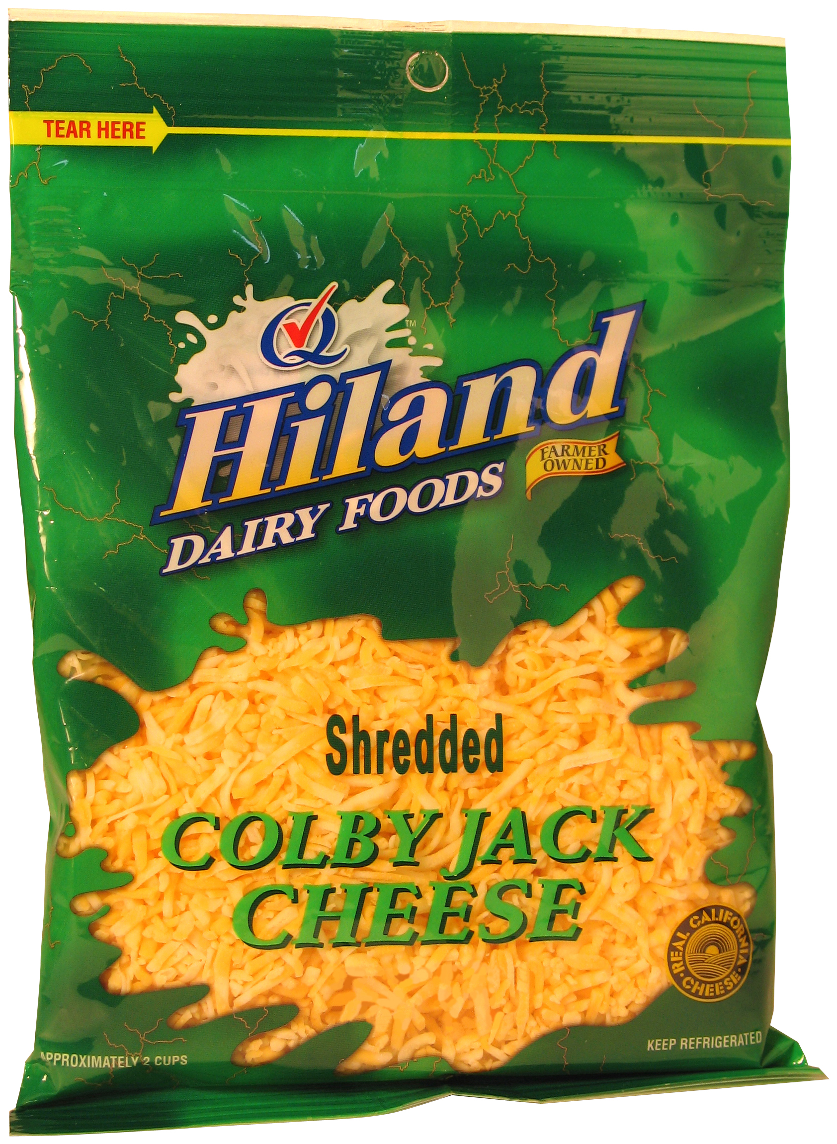 Food Club Shredded Colby Jack Cheese 8 oz pack