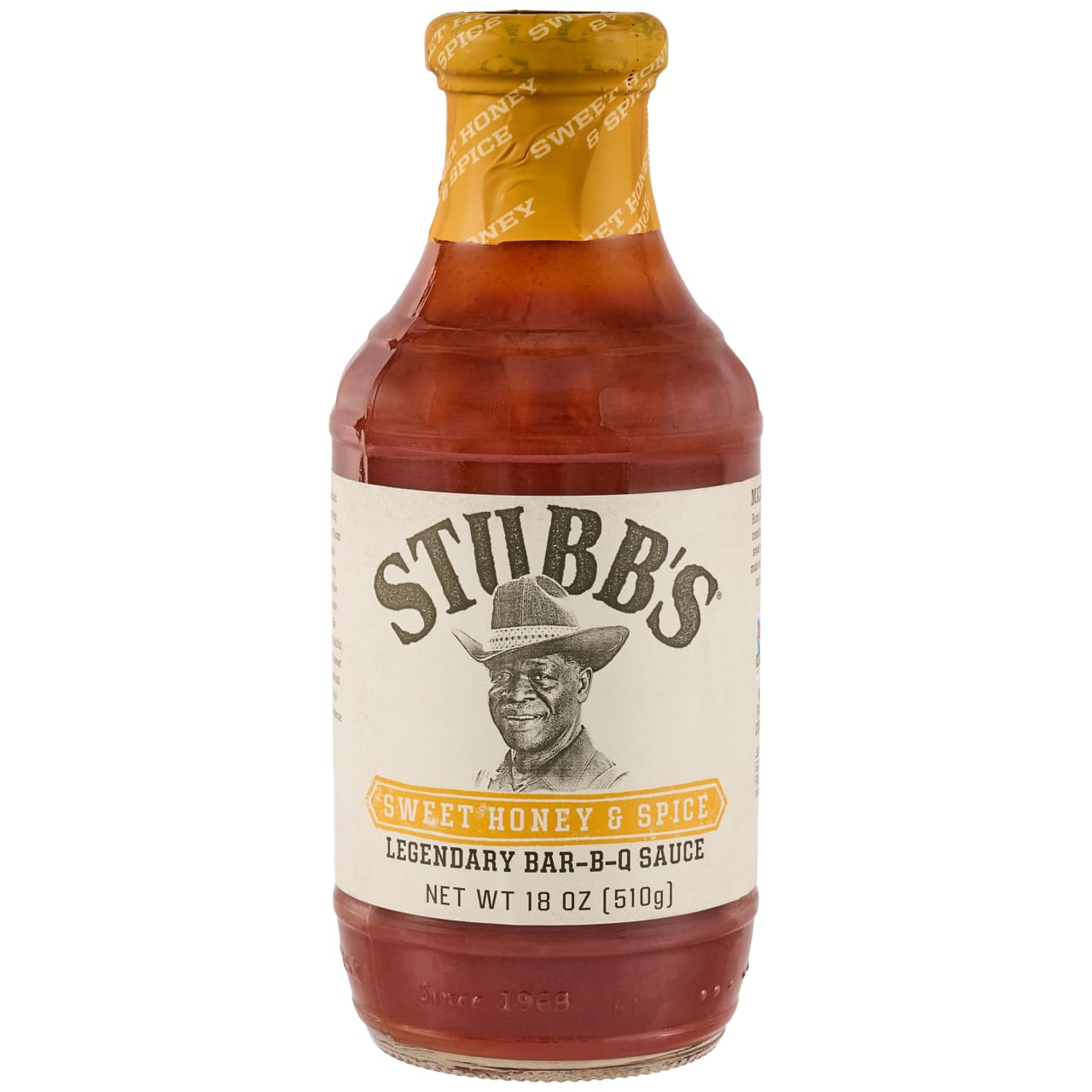 Stubb's Sweet Honey & Spice Legendary Bar B Q Sauce, 18 oz