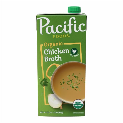 Pacific Foods Organic Free Range Chicken Broth 32 oz Carton