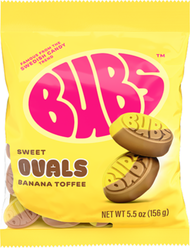 BUBS® Banana Toffee Swedish Gummies Candy Bag