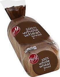 Big Y 100% Whole Wheat Bread 16 oz