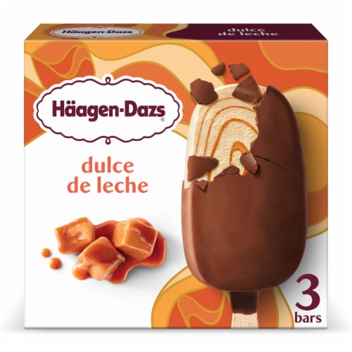 Haagen-Dazs Dulce de Leche Ice Cream Bars, 3 Count