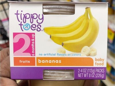 Tippy Toes Banana Twin Pack 2-4oz