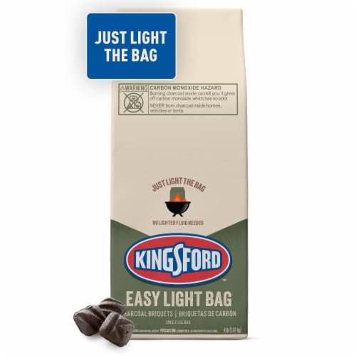 Kingsford Easy Light Charcoal Briquettes, Light the Bag, No Lighter Fluid Needed