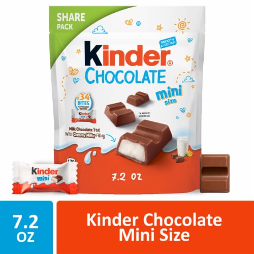Kinder Chocolate Mini Bars with Creamy Milky Filling Individually Wrapped Candy Share Pack