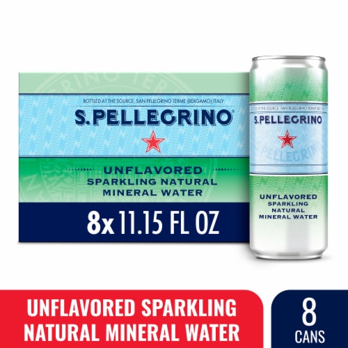 San Pellegrino Unflavored Sparkling Natural Mineral Water Cans