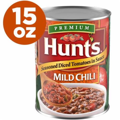 Hunt's Seasoned Diced Tomatoes in Sauce for Chili