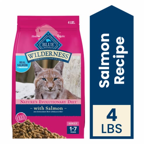Blue Buffalo Wilderness High-Protein Grain-Free Adult Dry Cat Food Salmon