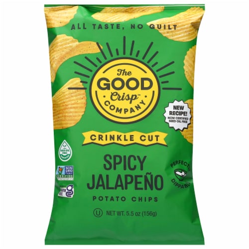 The Good Crisp Comnpany™ Spicy Jalapen Crinkle Cut Bagged Chips