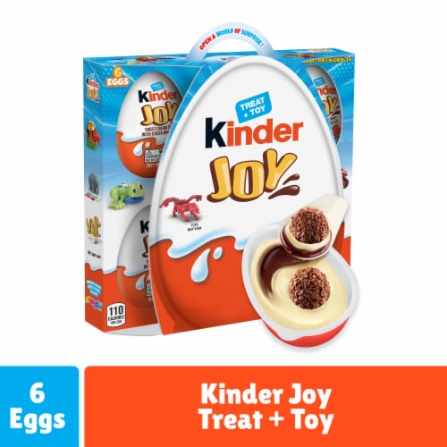 Kinder Joy Eggs Treat Plus Toy Sweet Creams and Chocolatey Wafers Individually Wrapped
