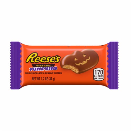 REESE'S Milk Chocolate Peanut Butter Pumpkin Halloween Candy Pack