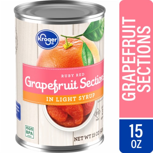 Kroger® Canned Ruby Red Grapefruit Sections in Light Syrup