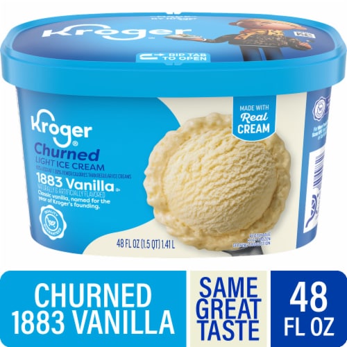 Kroger® 1883 Vanilla Churned Light Ice Cream Tub