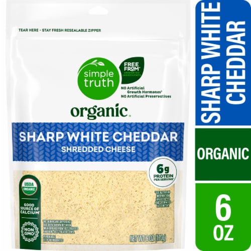 Simple Truth Organic® Sharp White Cheddar Shredded Cheese