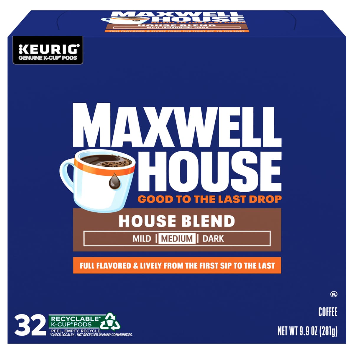 House Blend Medium Roast K-Cup Coffee Pods