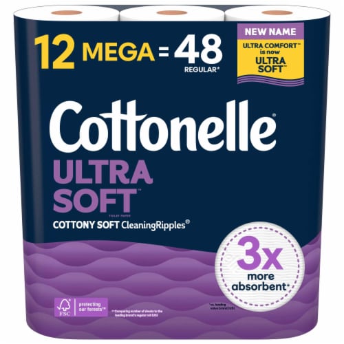 Cottonelle® Ultra Soft™ Toilet Paper 12 Mega Rolls
