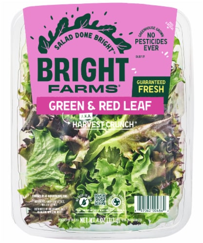 BrightFarms Green & Red Leaf Lettuce aka Harvest Crunch, 4 oz Salad